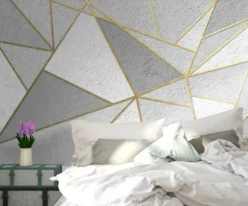 Bacal po Meri velikih 3D ozadje zidana Nordijska minimalističen osebnost povzetek geometrijske zlato črto v ozadju stene papirja huda