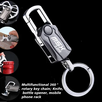 Za HONDA MSX 125 Grom/SF MSX125SF 2016-2020 18 19 motocikel Ključnih Verige Keychain Multifunkcijski Kovinski obesek za ključe