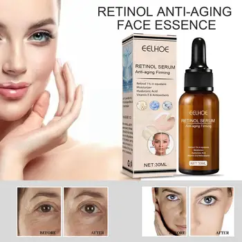 30 ml Retinol Serum Obraza Anti Aging Nego Vlažilna Beljenje Kože Linije Zbledi Kozmetični Izdelek Gubam Lepoto Privijte Odstrani