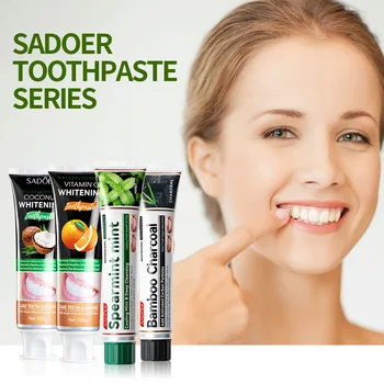 100 g Zob zobna pasta Kokosovo Bambus, Oglje Mint Odstraniti Zobne Madeže Anti-votlini Usta Freshener Multi-učinek zobno pasto