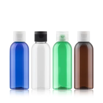 Debelo 100 kozarcev 80ml Mini Flip skp PET Parfum Steklenice Prazne ponovno napolniti Posodo Šampon Gel za Prhanje potovanja Kozmetične embalaže