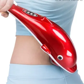 Električni Dolphin Massager Masažo Hrbta Kladivo Vibracije Ir Palico Roller Materničnega Vratu Masaža Telesa