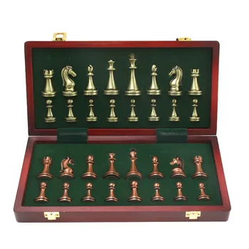 Novo Kositrni Kovinski Kovinski 32 figuro Magnetni Šah Odbor Srednjeveški Šah Odbor z Visoko Kakovostjo Šah Igra Krovu Šah Atlas