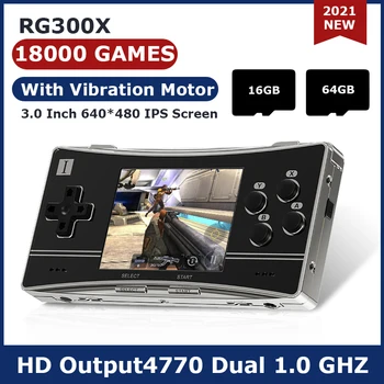 Novo Anbernic RG300X Prenosni Retro Igre, ki 3,0 Palca Prenosne igralne Konzole HD Emulator Za PS1 Vgrajen 18000 Igre Otroci Darilo
