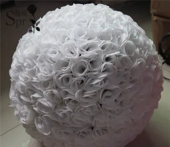 50 cm 2pcs/veliko BELE vrtnice žogo poroko cvet žogo decoraiton