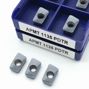 10PCSAPMT1135 APMT1135 PDTR LT30 visoke kakovosti obračanja karbida obračanja vstavite CNC deli rezkanje vstavite APMT 1135