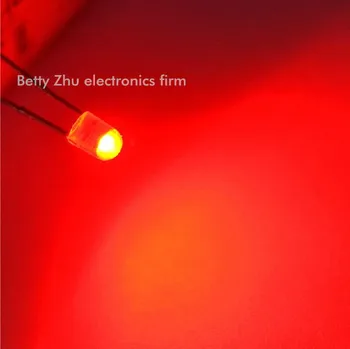 1000PCS/VELIKO LED-light-emitting diode 3 * 4.1 MM brez roba rdeče lase, rdeče svetlobe