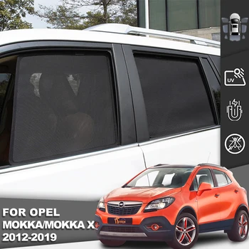 Za Opel Vauxhall MOKKA X 2012-2019 Magnetna Avto Dežnik Ščit Prednje Vetrobransko steklo Zavese Zadaj Hrbtni Strani Okna Sonce Odtenek Vizir
