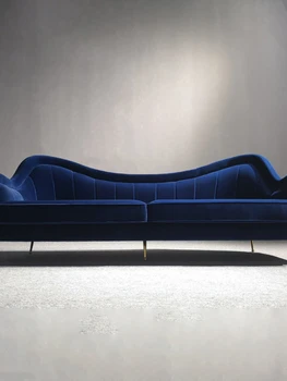 Visoka kakovost ukrivljen enotni in raztegljiv kavč v dnevni sobi kombinacijo modela luksuzni oddih, enostaven in sodoben dnevna soba, pohištvo