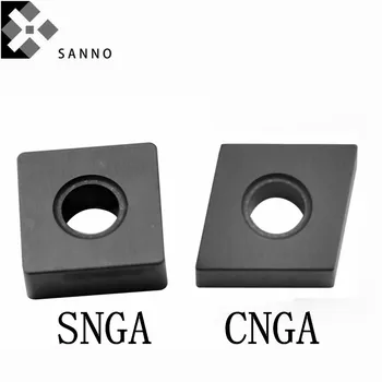 5PCS CNGA120404 A65 SNGA120408 / 120408 A65 cnc karbida vstavi polno keramična rezila za gašenje visoko trdega jekla