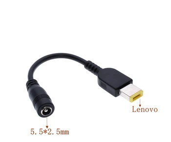 5.5*2,5 mm Okroglo Vtičnico USB Kvadratnih Pretvornik DC Priključite Napajalni Kabel Za Lenovo ThinkPad JOGA 11 13 G500 G505 Prenosnik
