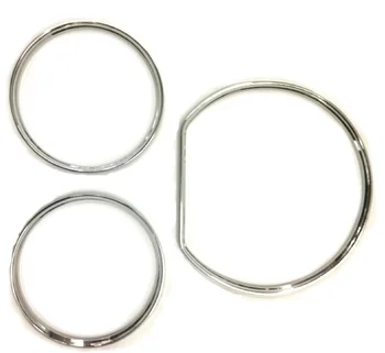 Chrome Armaturno Ploščo Merilnik Ring Set za Mercedes Benz W210 00-02