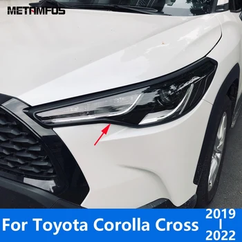 Vodja Svetlobe Žarnice Kritje Trim Za Toyota Corolla Križ gr 2018-2020 2021 2022 Chrome Smerniki Zaščitnik Dodatki Avto Styling