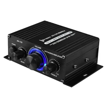 12V Mini Audio Moč Avto Ojačevalec Digitalni Sprejemnik AMP Dual Channel 20 W+20 W Bass Treble kontrolnika za Glasnost za Dom