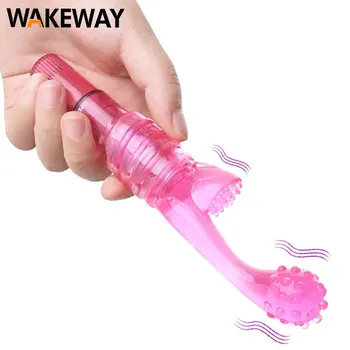 WAKEWAY prst vibrator dekle masturbacija klitoris in G-spot orgazem spray trojno krtačo AV vibrator ženska igrača