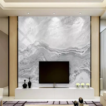 Bele krajine teksture marmorja TV ozadju stene dekorativno slikarstvo slikarstvo