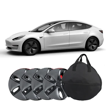 Kolesni pokrov Skladiščenje vrečka Za Tesla Model 3 Kolesni pokrov Vrečka Protctor Oxford Krpo vrečko za shranjevanje Prenosni