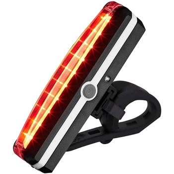 Nov USB Polnilne Izposoja Lahki, Nepremočljiva Šport LED Multi-Funkcijo Rep Svetlobe, Kolesarske Opreme,