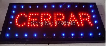 CHENXI vroče prodaje proizvodnji 10x19 Palčni Pol-zunanji Ultra Svetla teče cerrar led trgovina zaprite zaslon znak