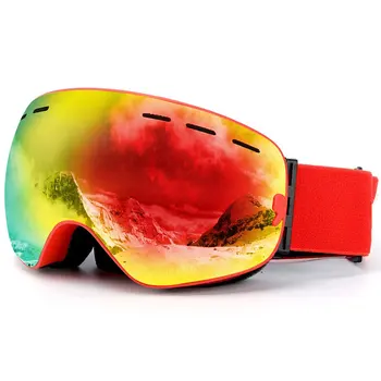 Otroci V Smučarskih Očala S Pokrovom Anti-Fog Objektiv Magnetni Film Dvojna Plast Snowboard Anti-Slip Snow Očala Za Smučanje Masko Snowboard