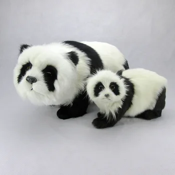 umetni živali nagnjeni panda model,polietilen & krzno, krzneni izdelki domače obrti dekoracijo igrača darilo a2993