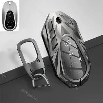 Zlitine Avto Daljinski Ključ Fob Pokrivajo Primeru Imetnik Lupini Za Mercedes Benz 2021 C /S Razred W223 W206 S350L S400L S450L S500L Keychain