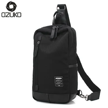 OZUKO 2020 Novo Večnamensko Platno Crossbody Vrečko Moda za Moške Prsi Vrečko Priložnostne Messenger Bag Torba Telefon Pack