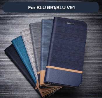 PU Usnje Denarnice Primeru Za BLU G91 Poslovni Telefon Primeru Za BLU V91 Knjige v Primeru Mehke Silikonske Zadnji Pokrovček