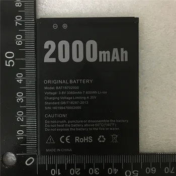 Original 2000mAh Baterija za Doogee X50 Visoke Kakovosti mobilni telefon Zamenjava Baterije Baterija