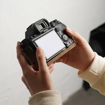 MrStone Sony A7M4 a7s3 a7IV Fotoaparat Primeru Ročno Pravega Usnja Kritje Dodatki