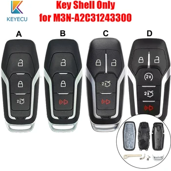 Keyecu Smart Prox Daljinski Ključ Lupini Primeru F.o.b. 3 / 4 / 5 Gumbi za Ford F250 F450 Super Dajatve Fusion Rob FCC: M3N-A2C31243300