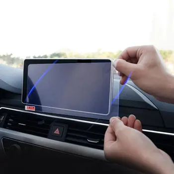 Kaljeno Steklo Za Audi A4 B9 S4 A5 S5 V5 2016-2019 Avto GPS Navigacijski Plošči Zaščitnik Zaslon Zaslon LCD Film