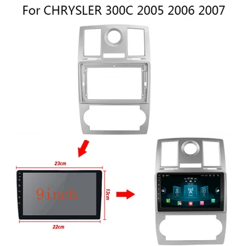 9 inch velik zaslon 2 Din android Avto Radio Fascijo Okvir Za Chrysler 300C 2004 - 2010 avto plošča Trim nadzorna plošča Plošča za Vgradnjo