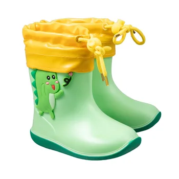 Malčka Dekle Rainboots Klasičnih Nepremočljiva Otroci Dež Škornji otroški Čevlji PVC, Gumijaste Škornje Otroci Baby Vode Čevlji Fant Dež Čevlji